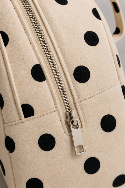 Polka Dot Bowler Bag